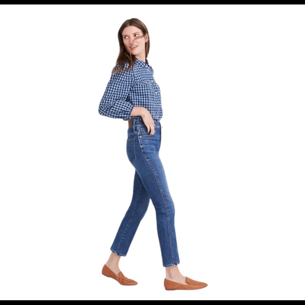 Madewell stovepipe Antoine wash straight leg 25